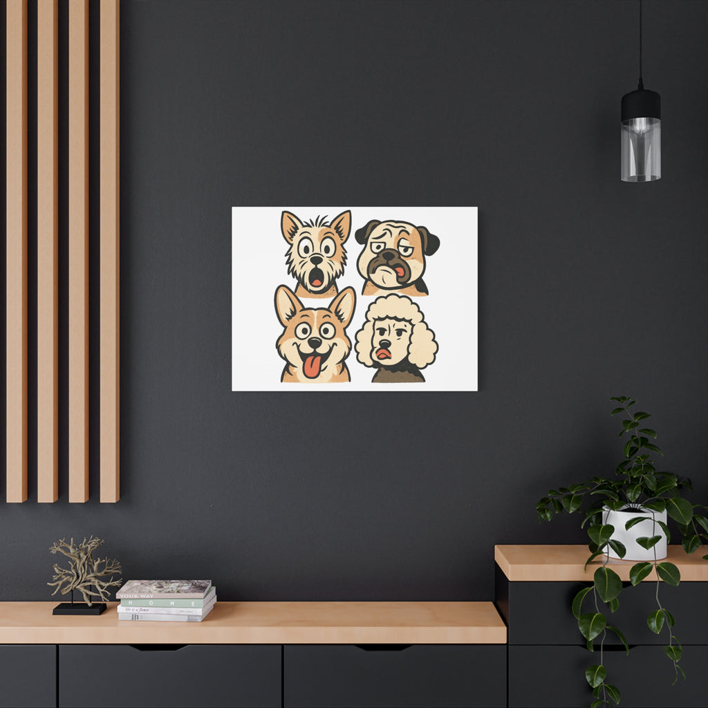 Canvas Print - Dog Faces Wall Art