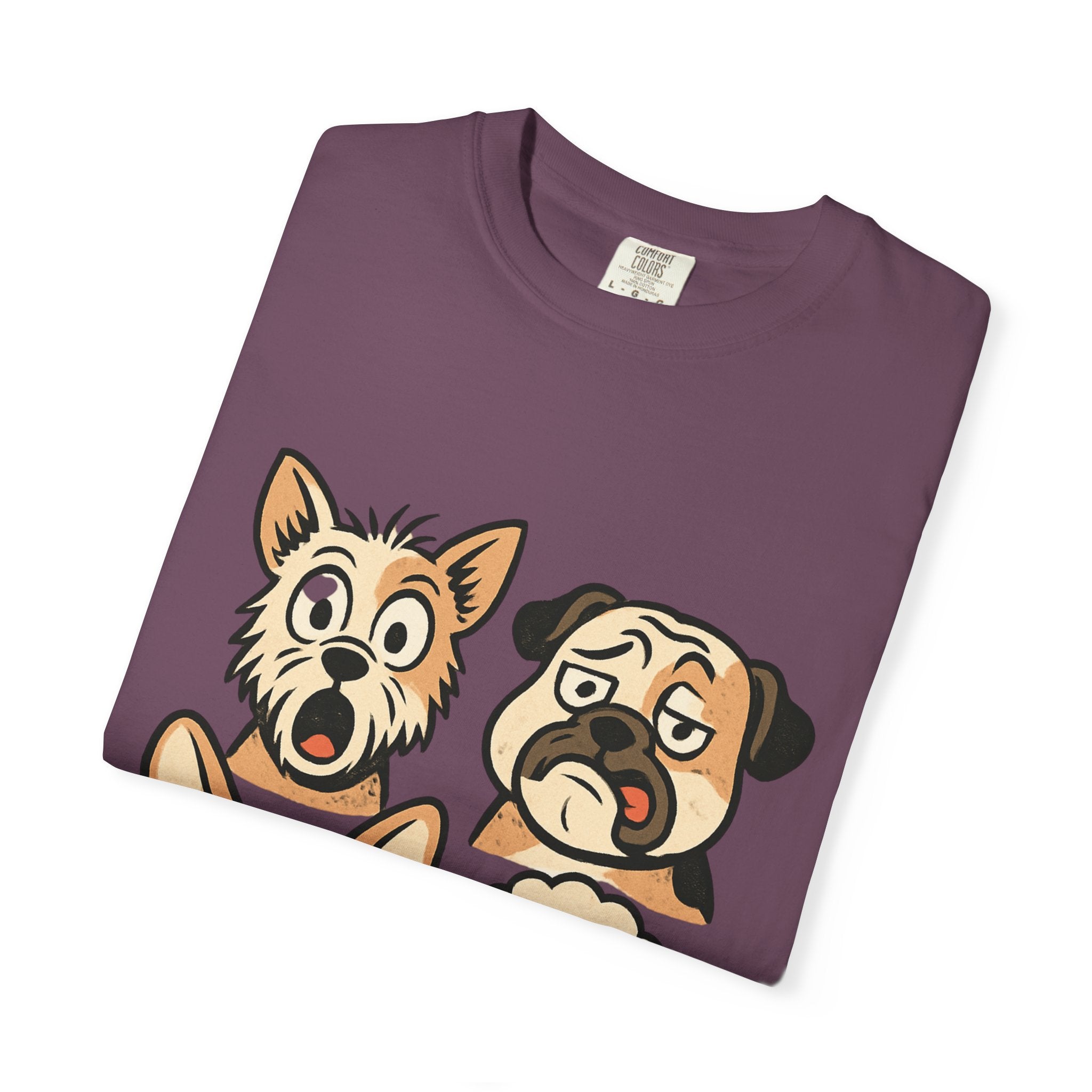 Cartoon Dog Faces T-Shirt