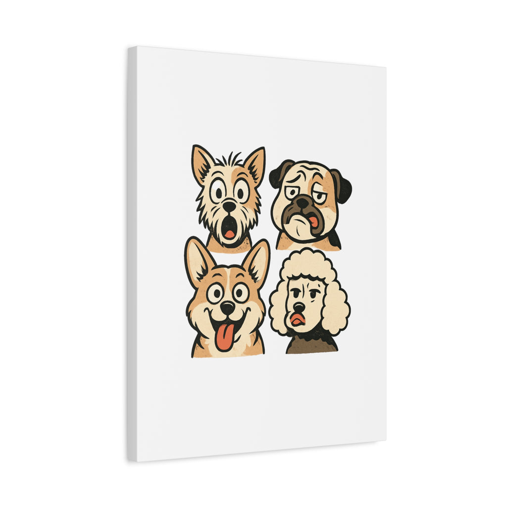 Canvas Print - Dog Faces Wall Art
