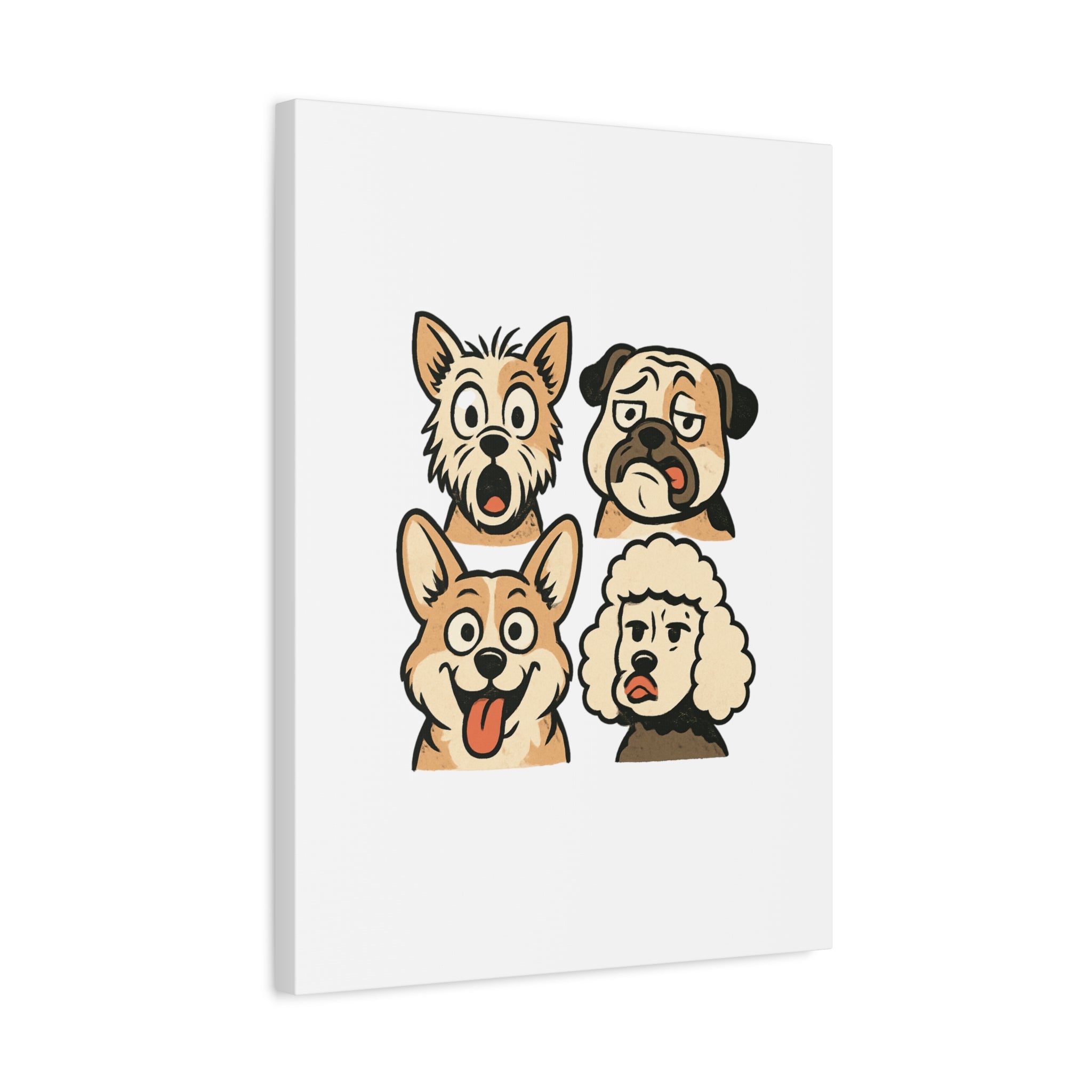Canvas Print - Dog Faces Wall Art