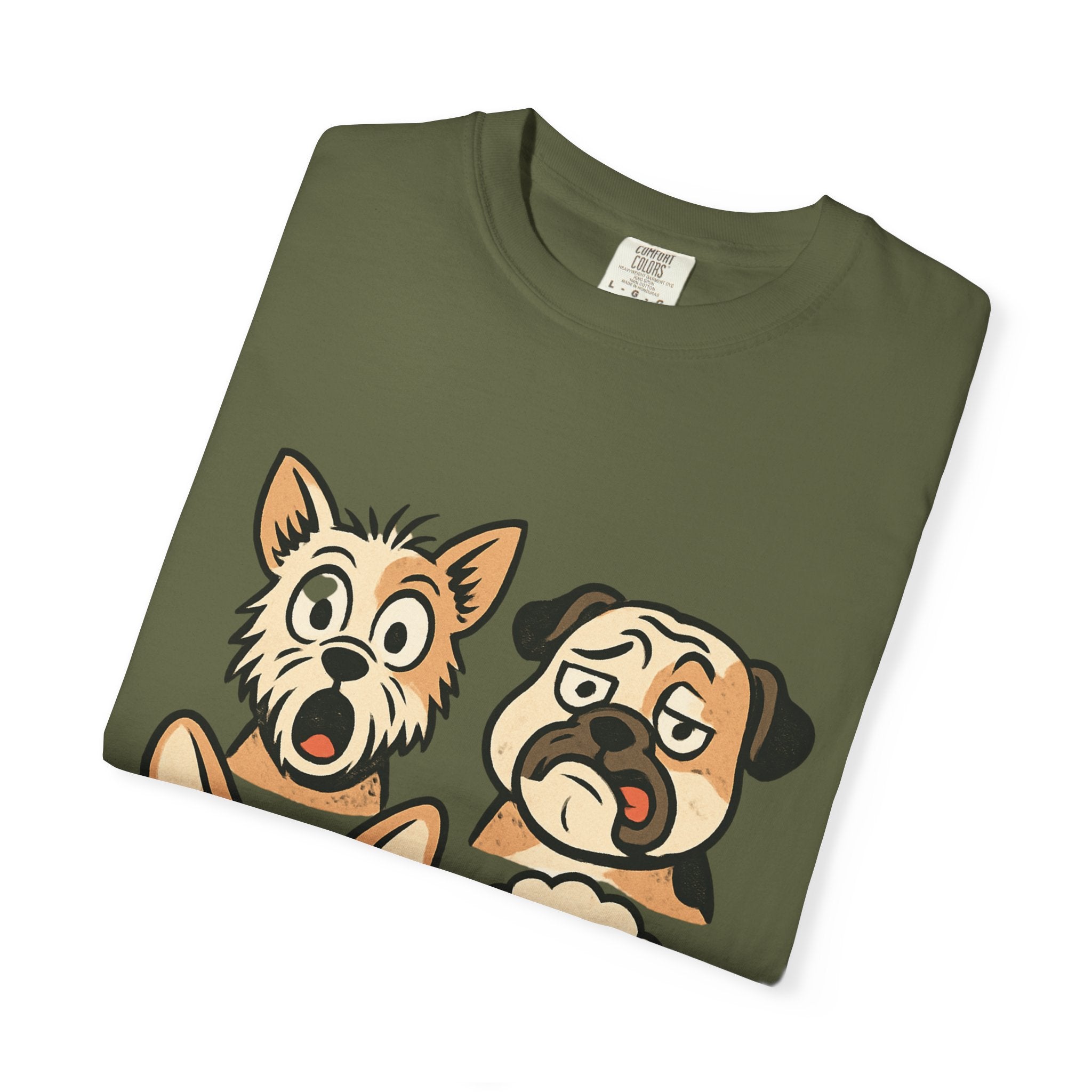 Cartoon Dog Faces T-Shirt