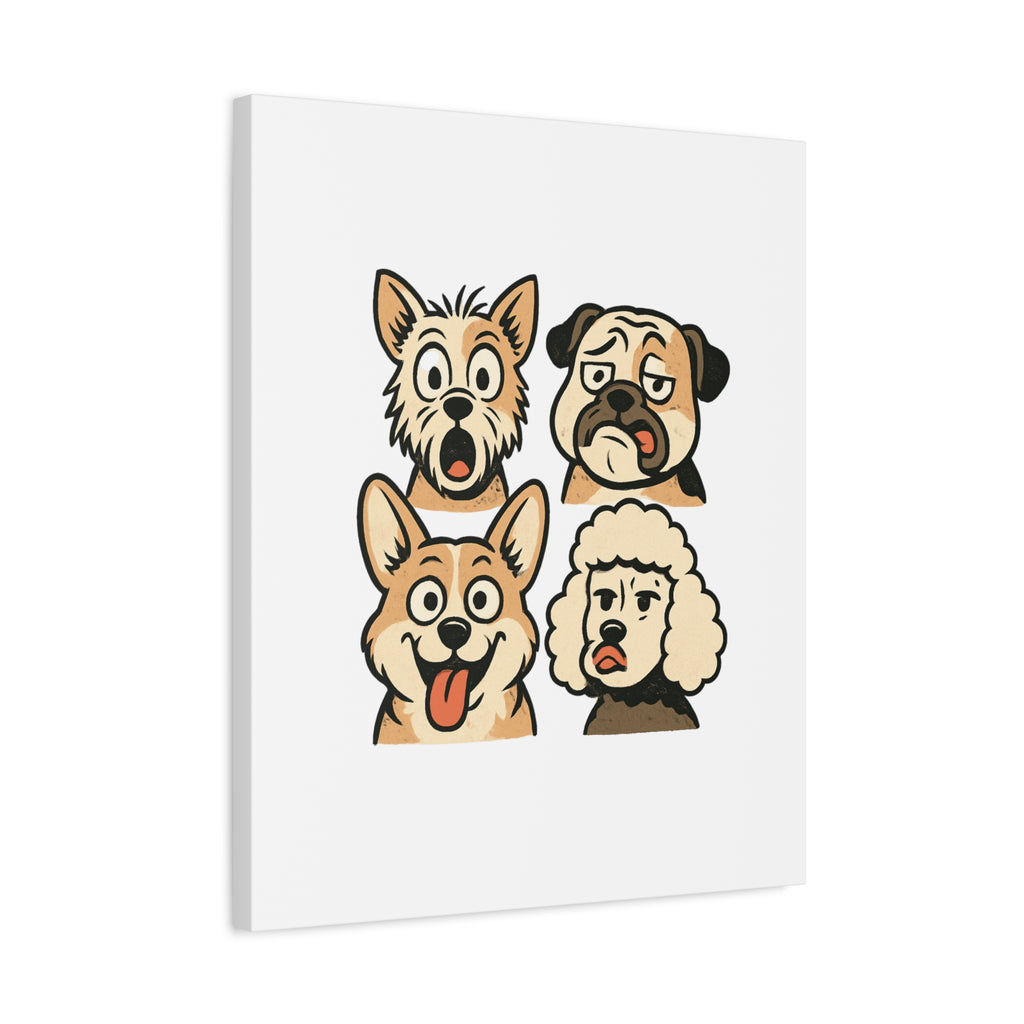 Canvas Print - Dog Faces Wall Art
