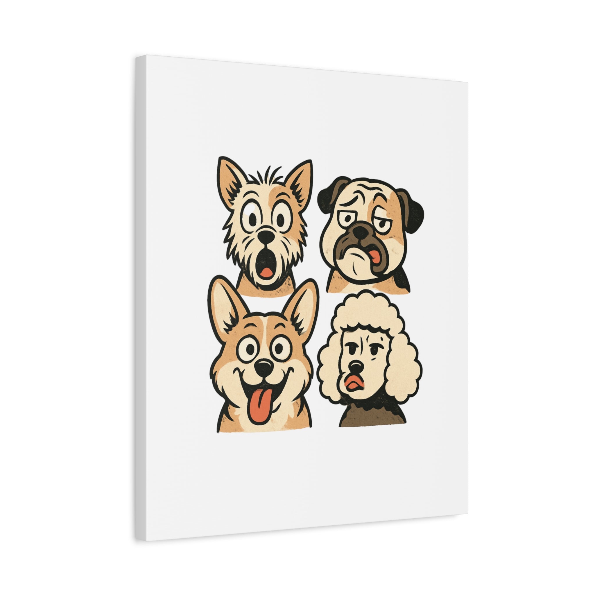 Canvas Print - Dog Faces Wall Art