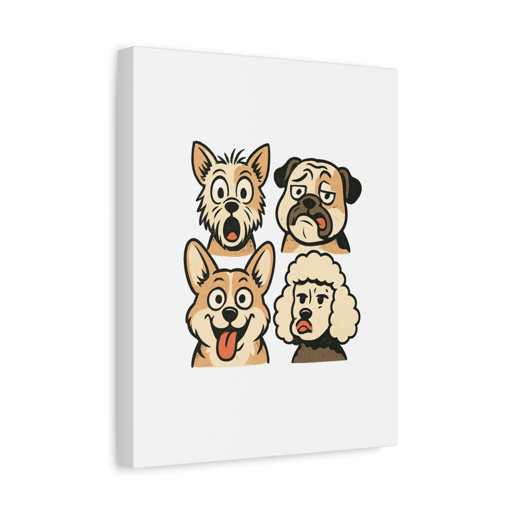 Canvas Print - Dog Faces Wall Art