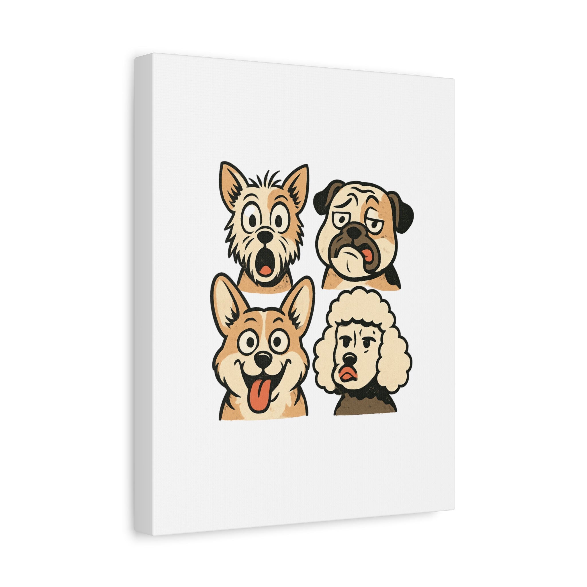 Canvas Print - Dog Faces Wall Art