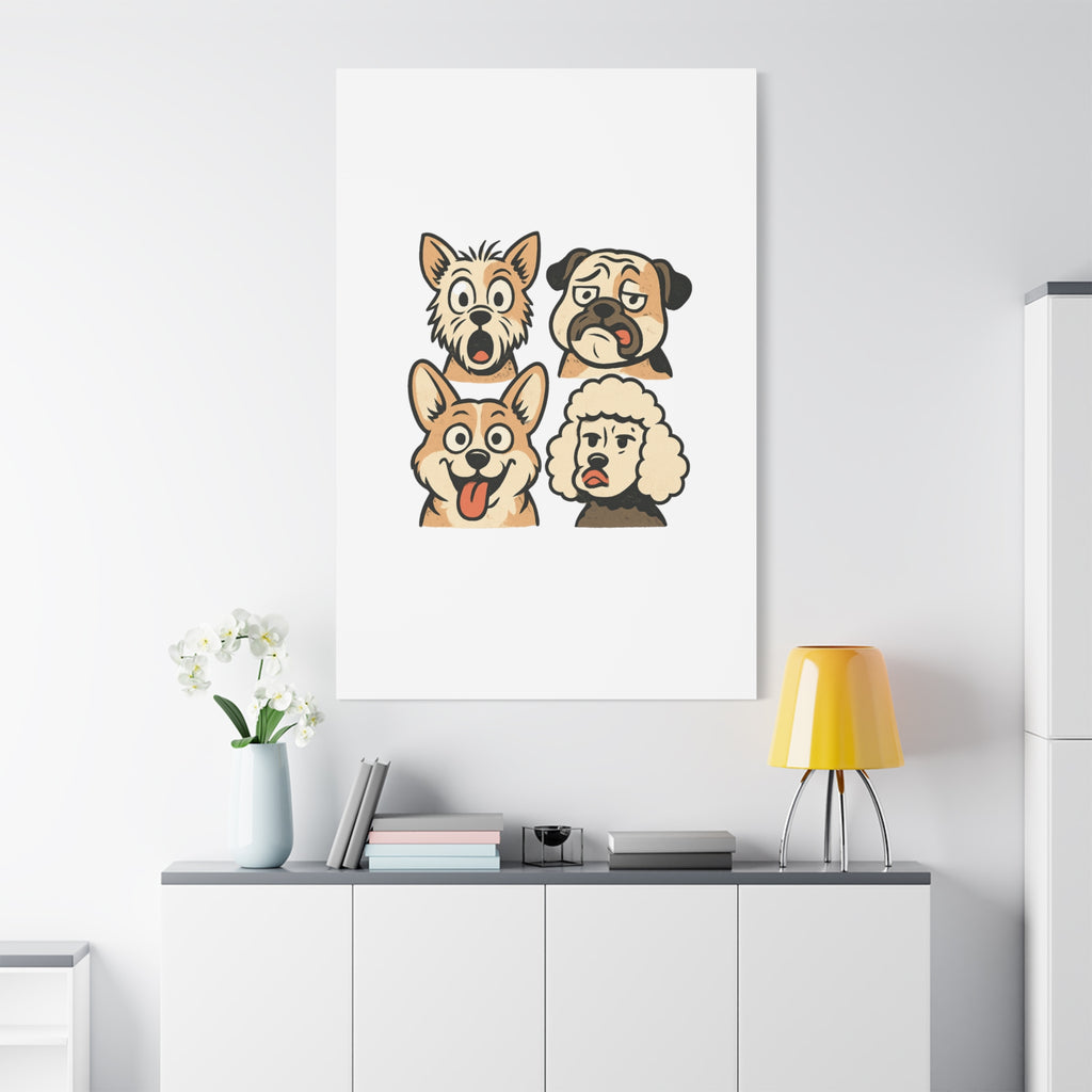 Canvas Print - Dog Faces Wall Art