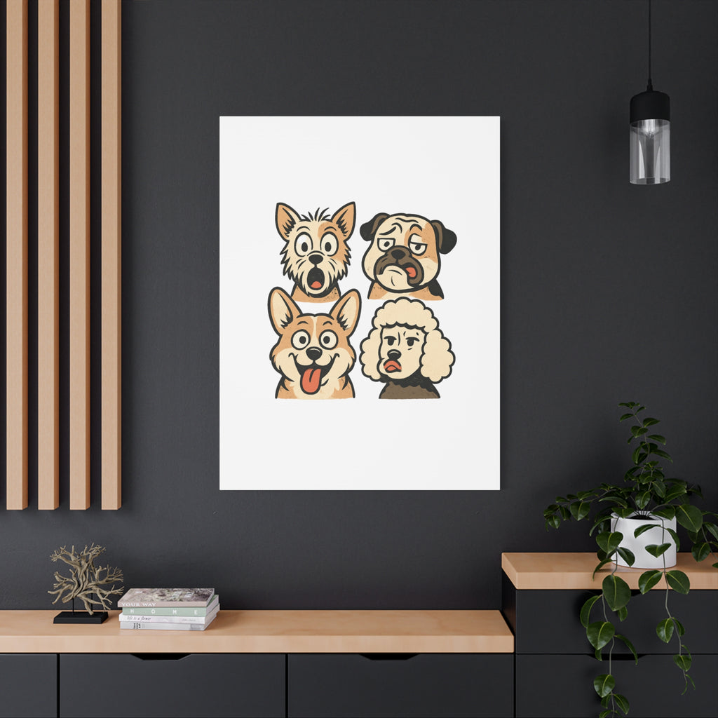 Canvas Print - Dog Faces Wall Art