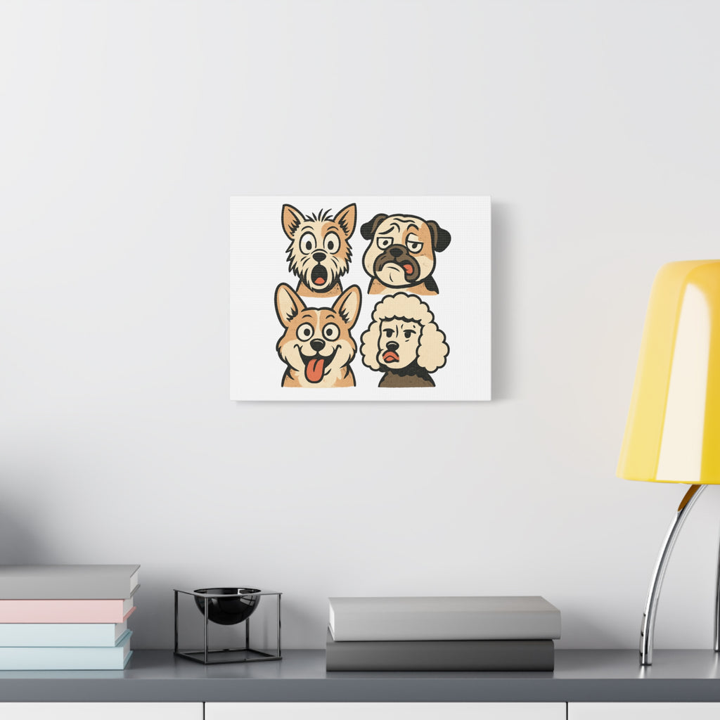 Canvas Print - Dog Faces Wall Art