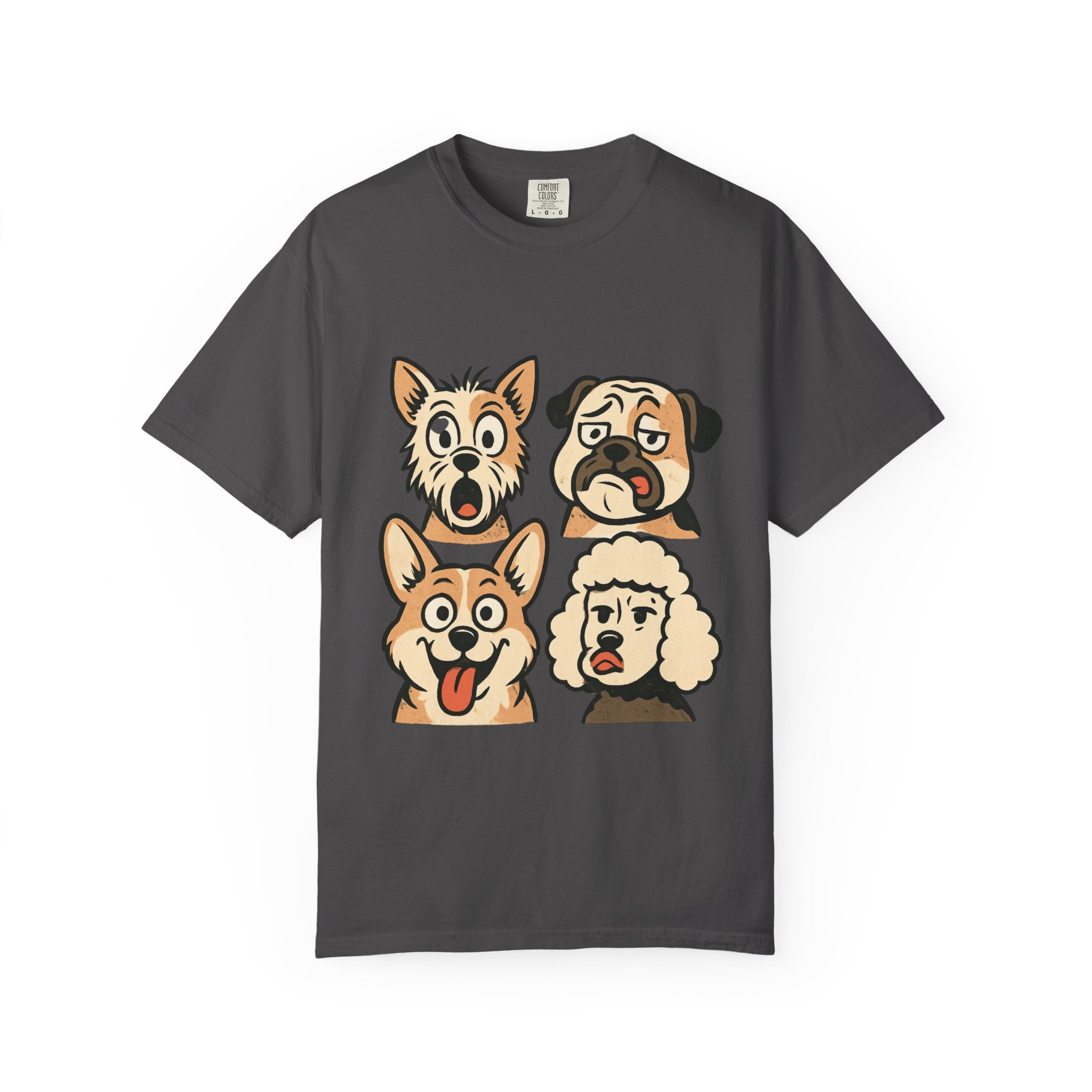 Cartoon Dog Faces T-Shirt