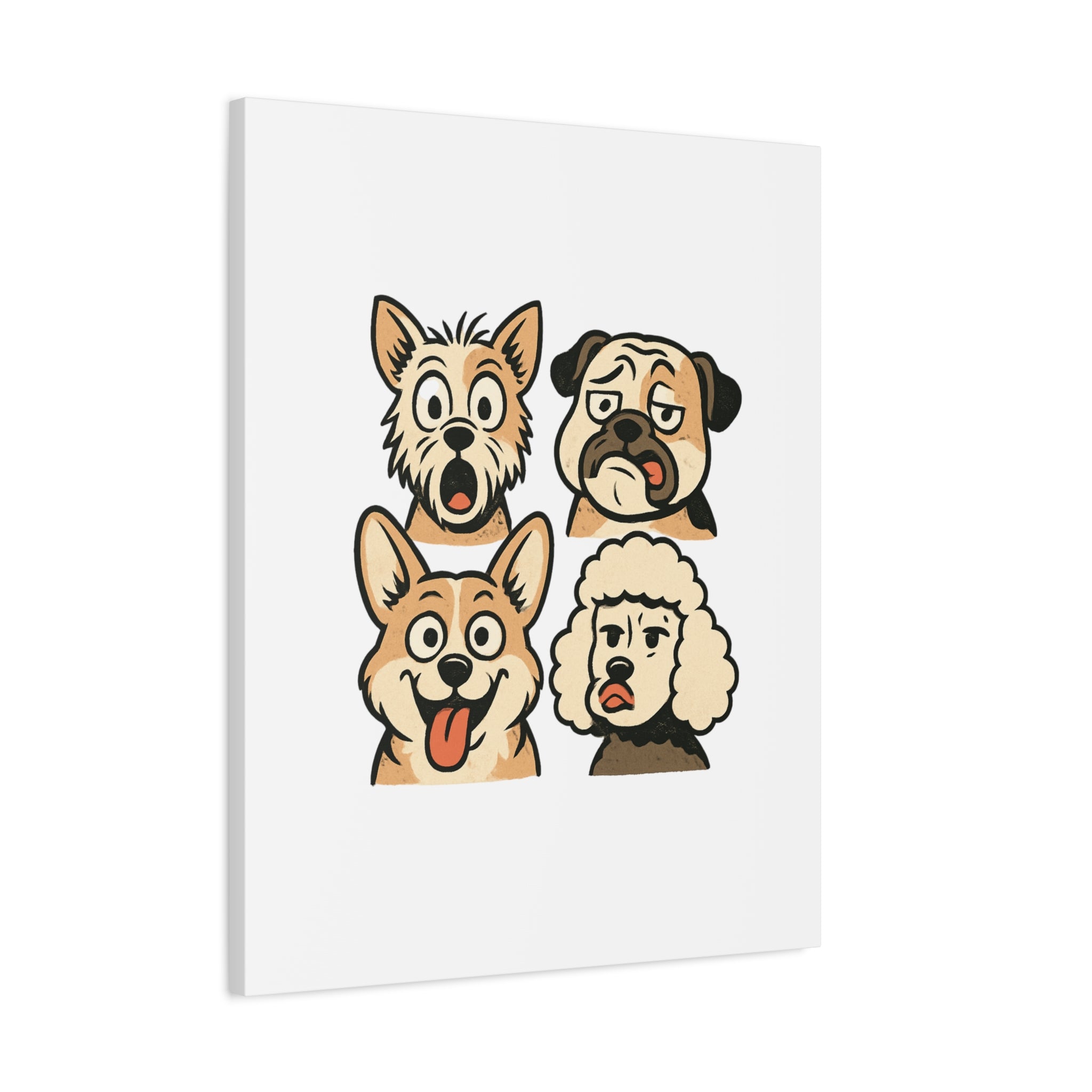 Canvas Print - Dog Faces Wall Art