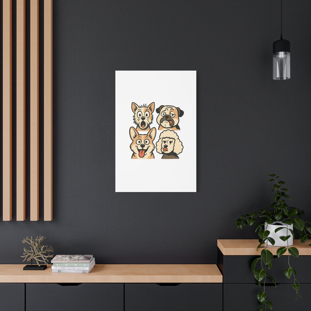 Canvas Print - Dog Faces Wall Art