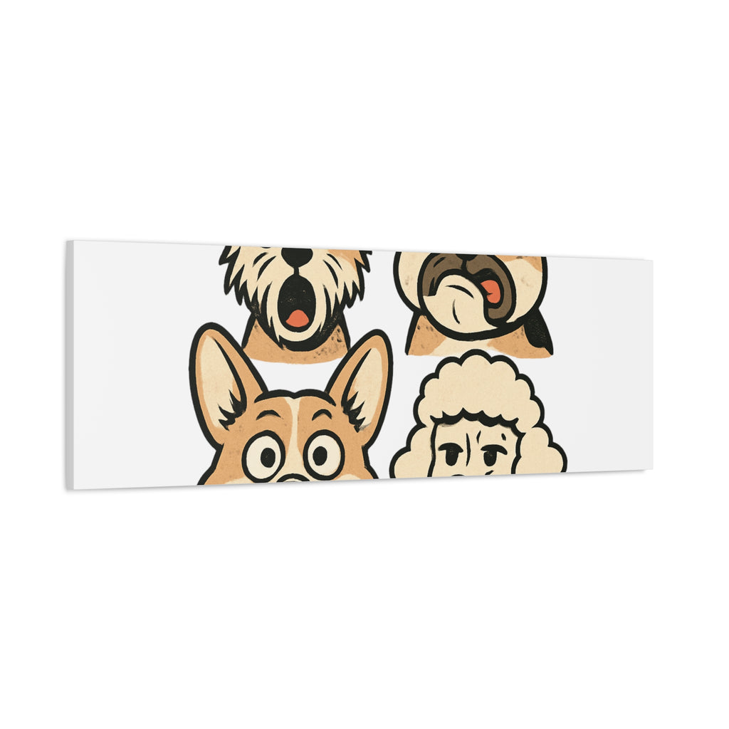 Canvas Print - Dog Faces Wall Art