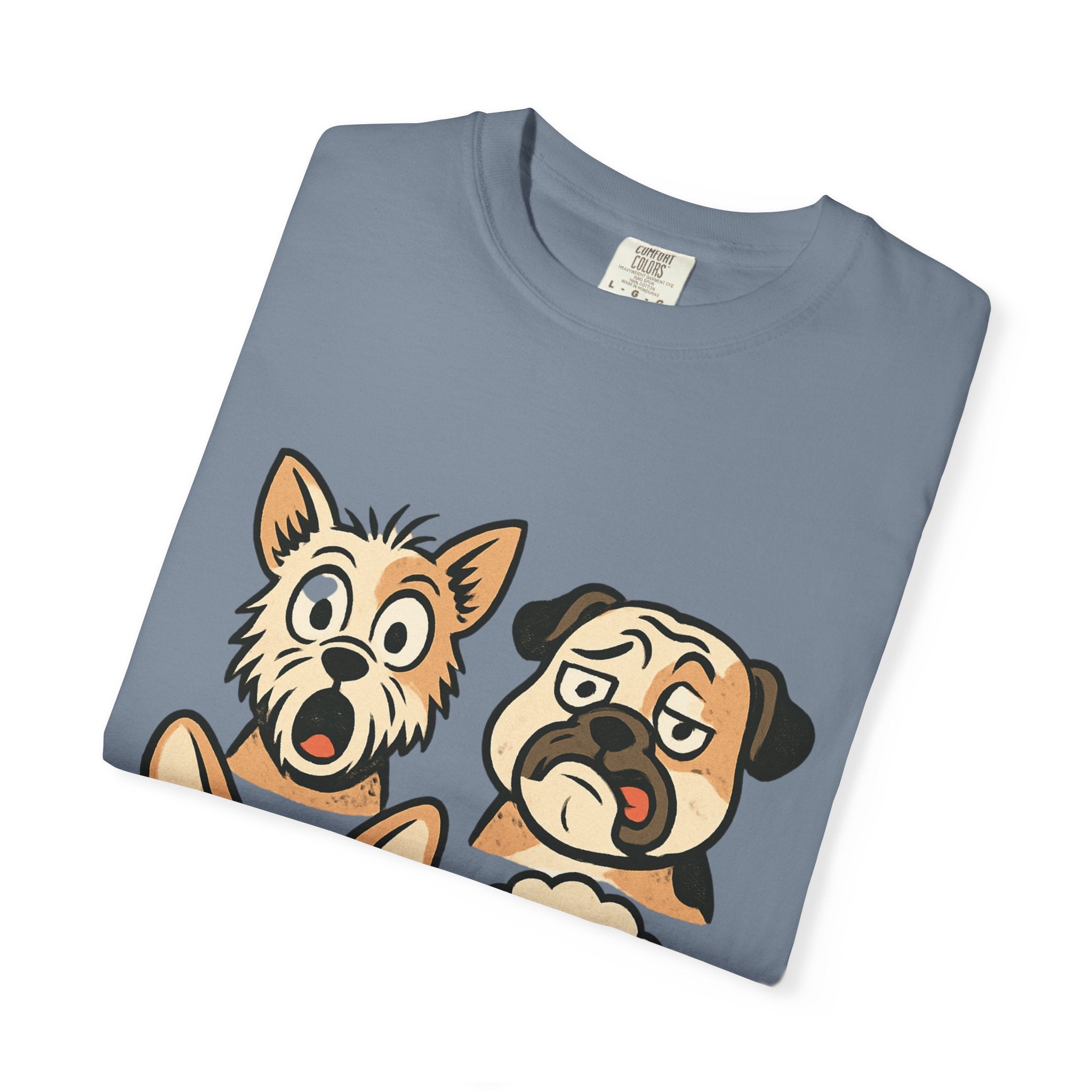 Cartoon Dog Faces T-Shirt