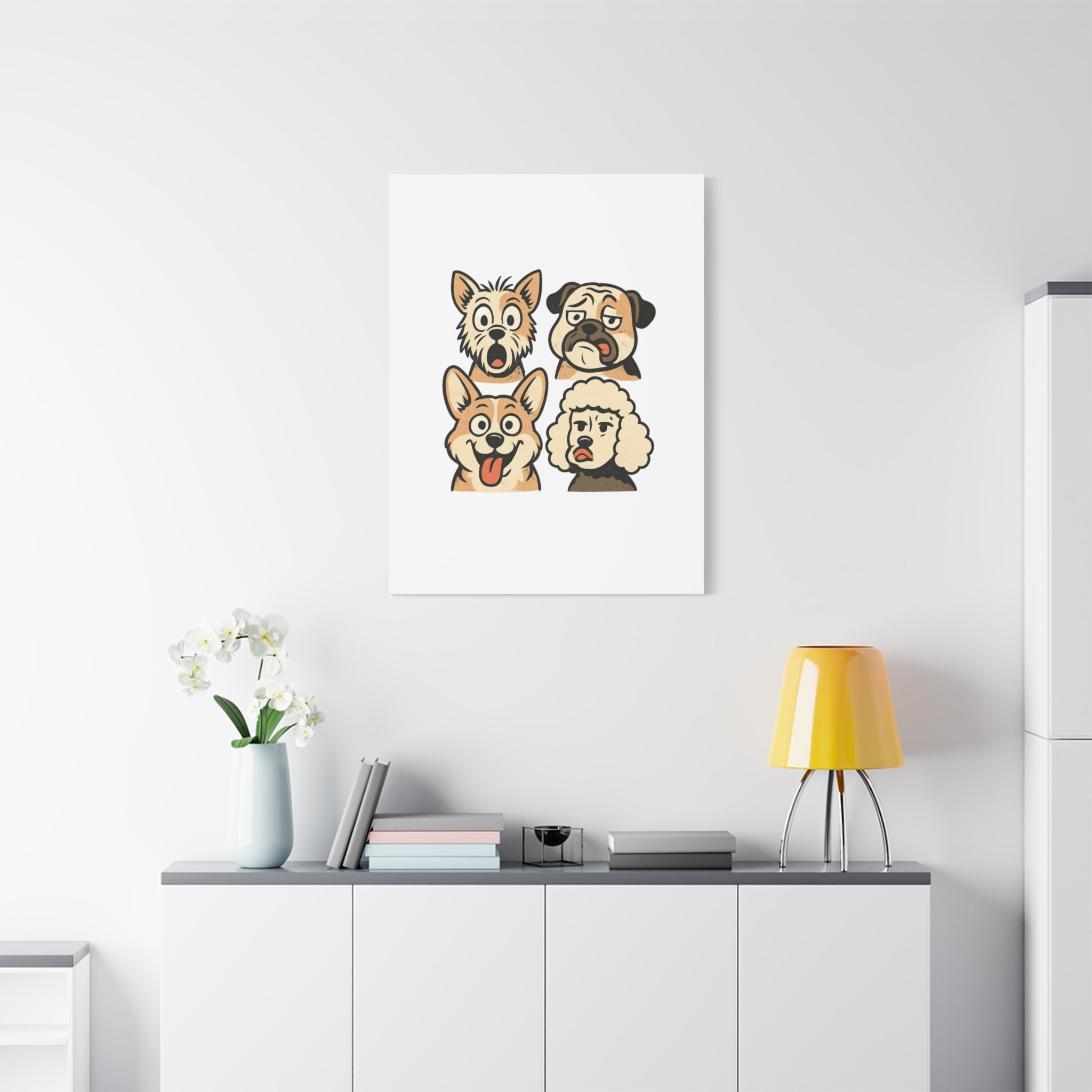 Canvas Print - Dog Faces Wall Art