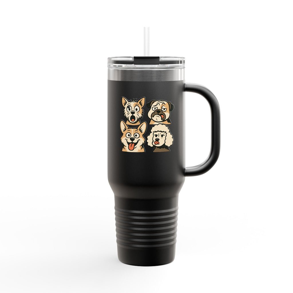 Cute Dog Faces Insulated Travel Mug