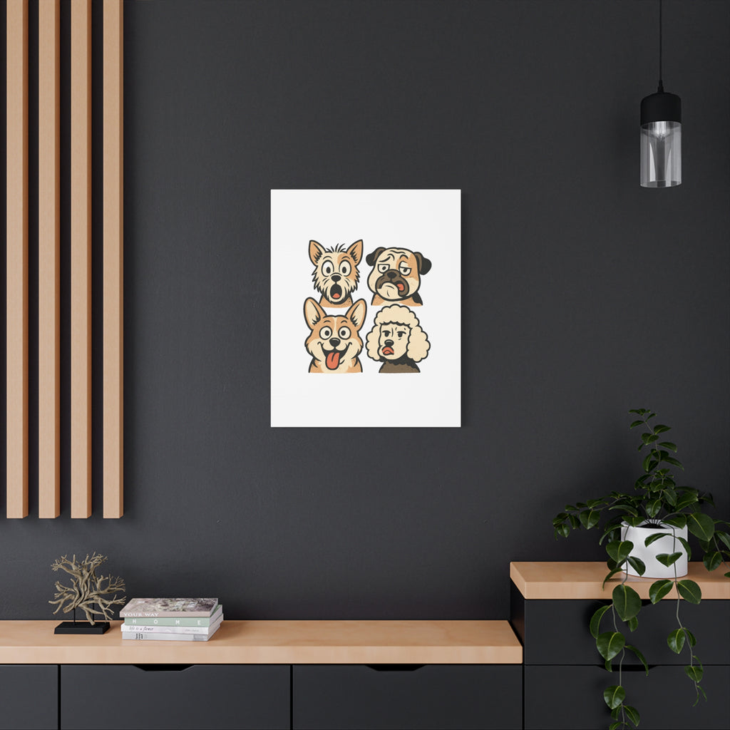 Canvas Print - Dog Faces Wall Art