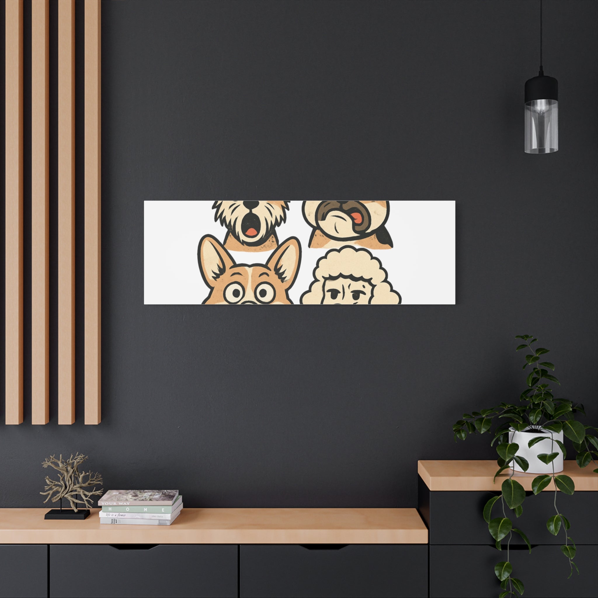 Canvas Print - Dog Faces Wall Art