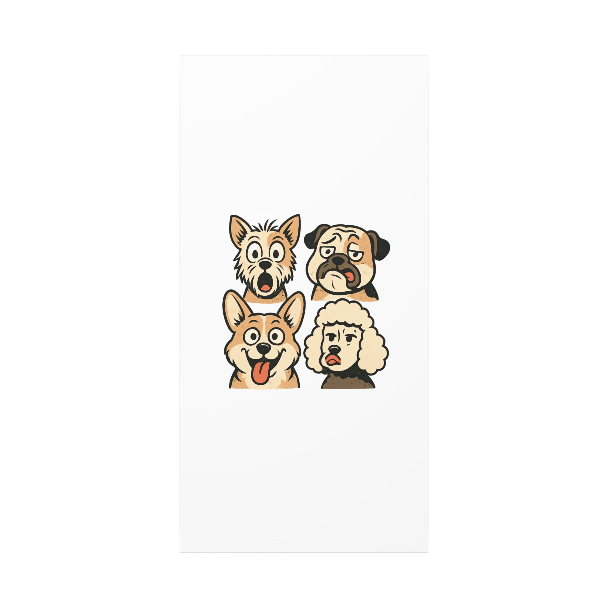 Canvas Print - Dog Faces Wall Art