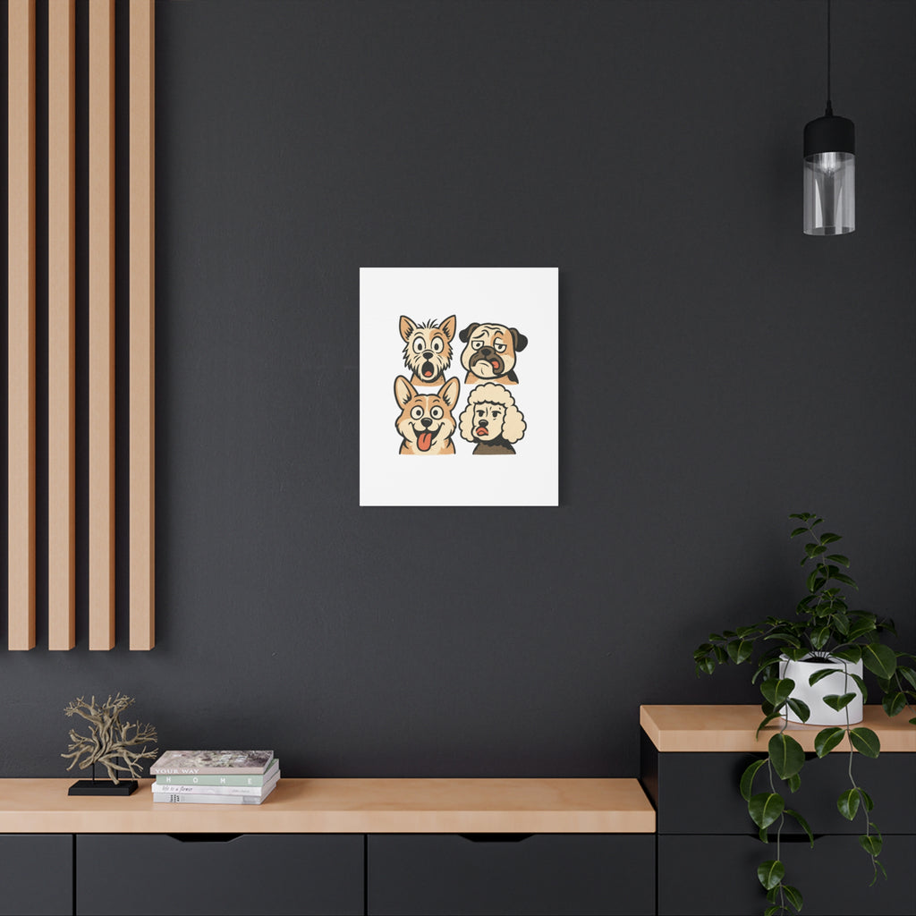 Canvas Print - Dog Faces Wall Art