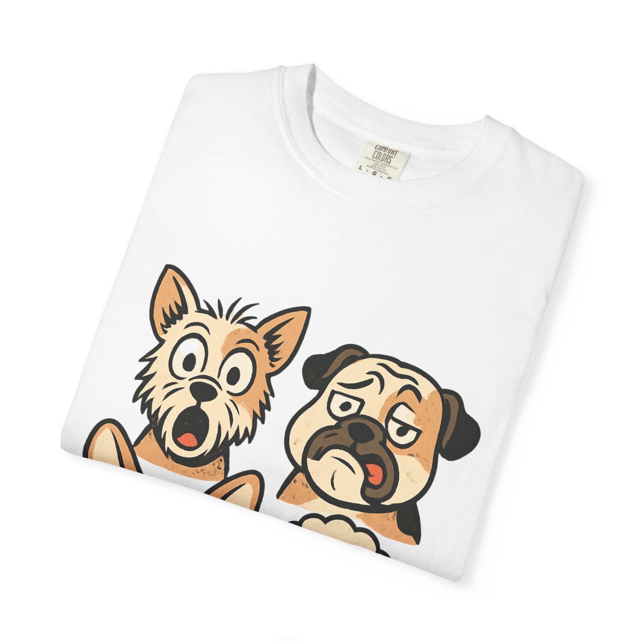 Cartoon Dog Faces T-Shirt