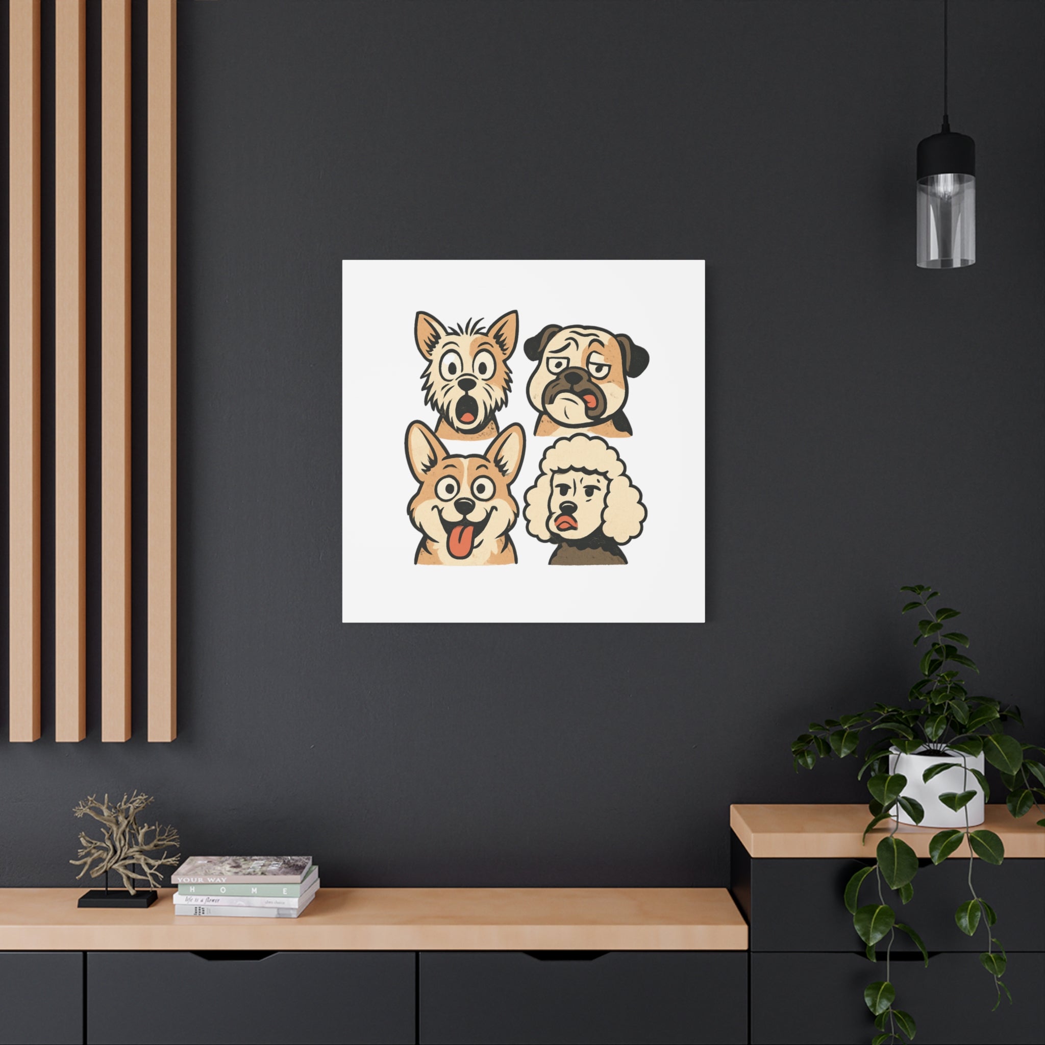 Canvas Print - Dog Faces Wall Art