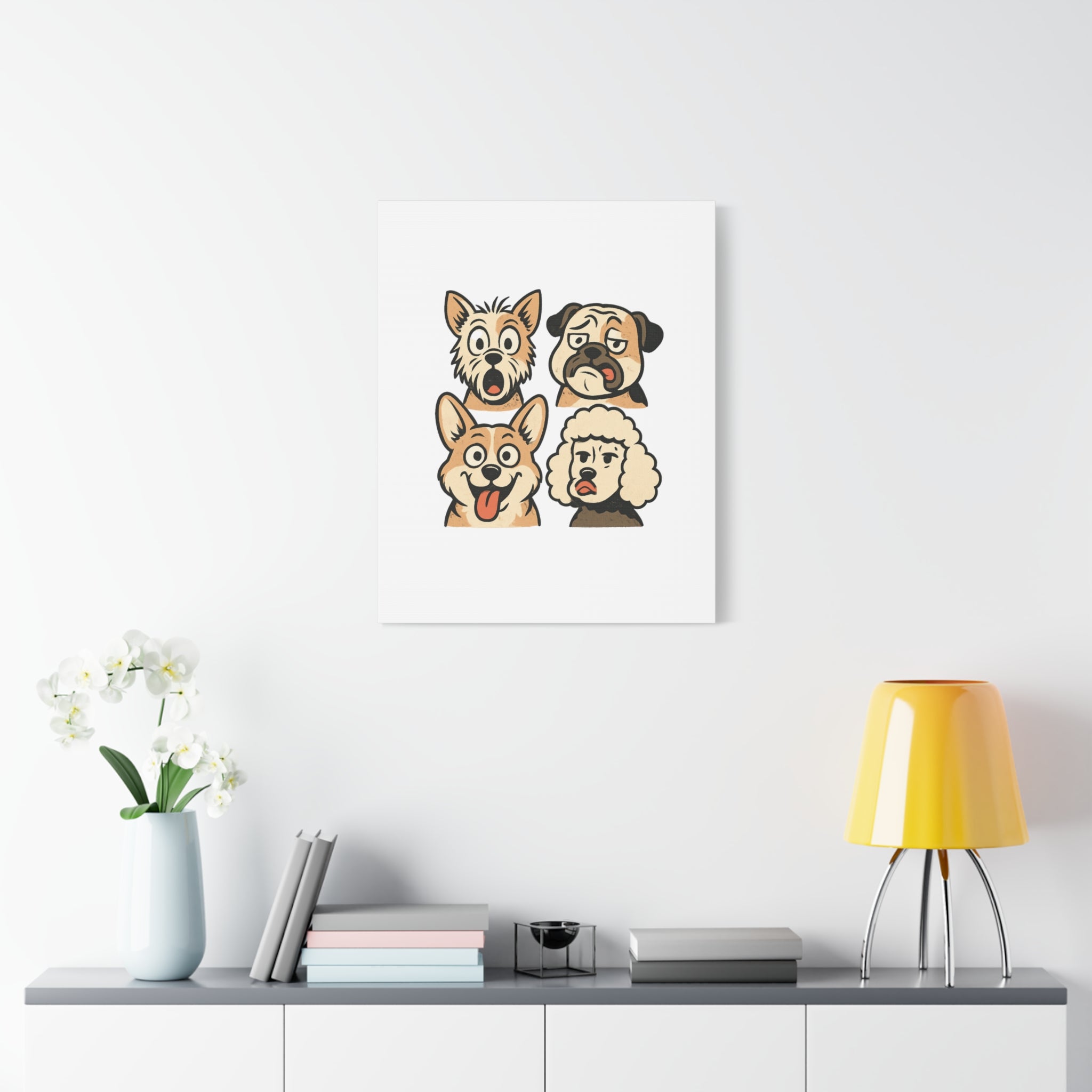Canvas Print - Dog Faces Wall Art