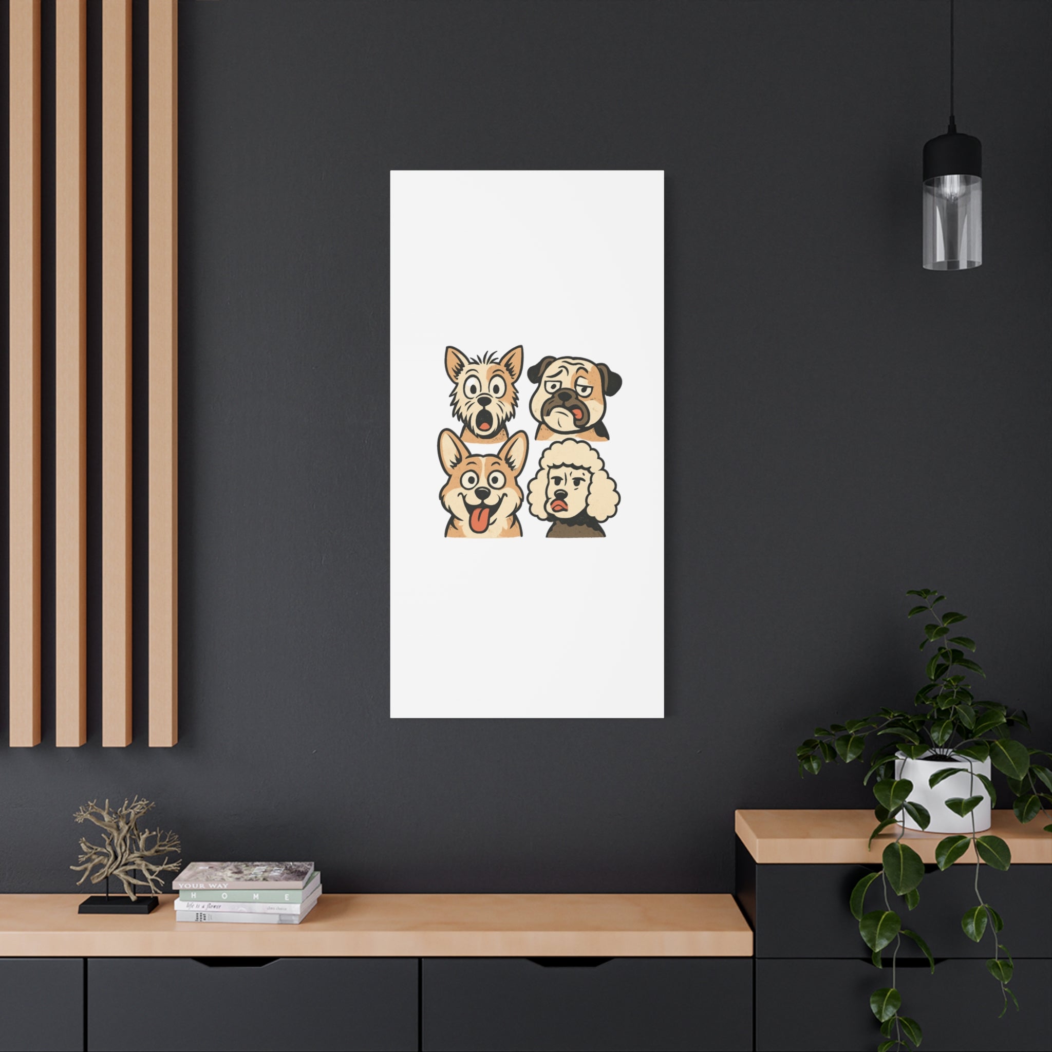 Canvas Print - Dog Faces Wall Art