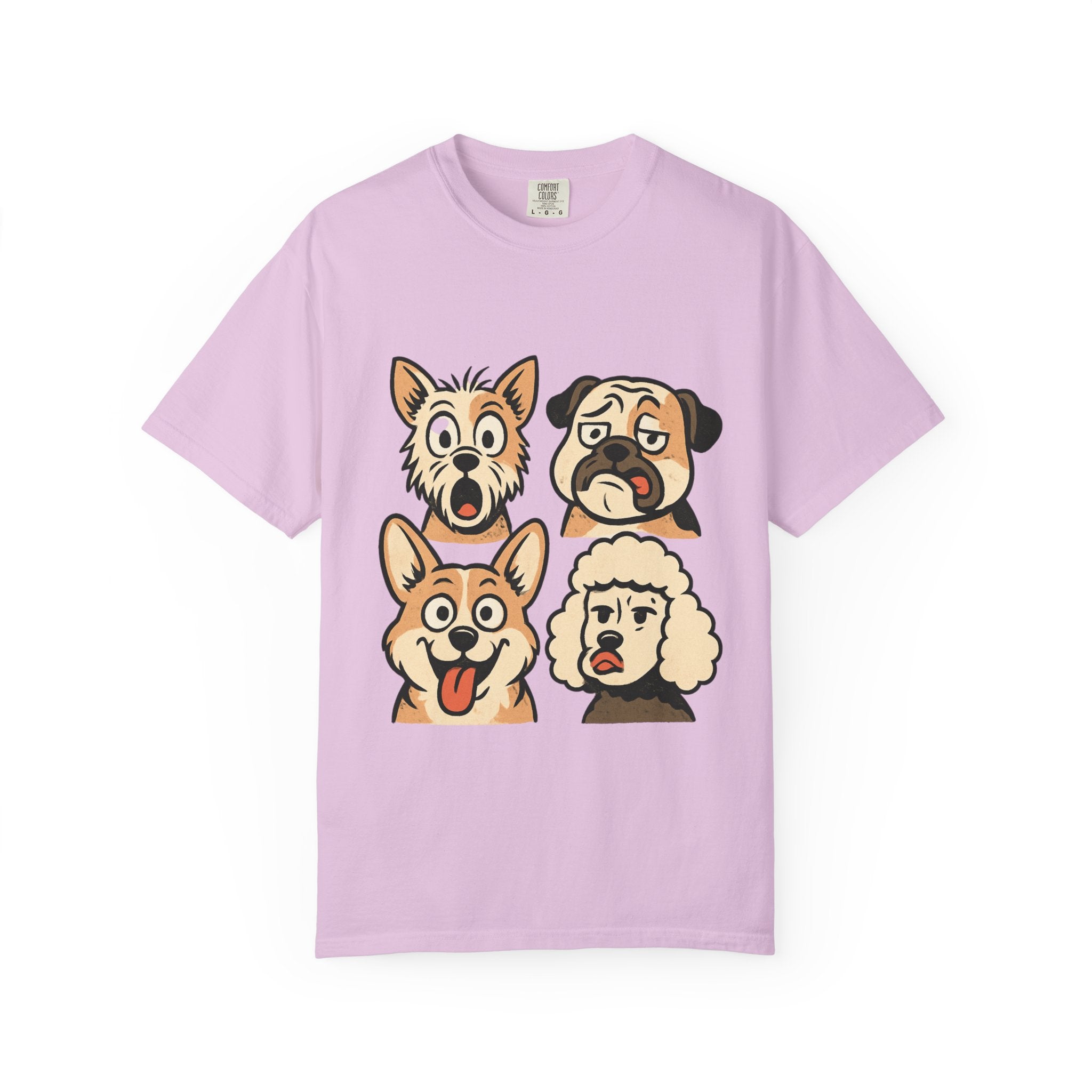 Cartoon Dog Faces T-Shirt