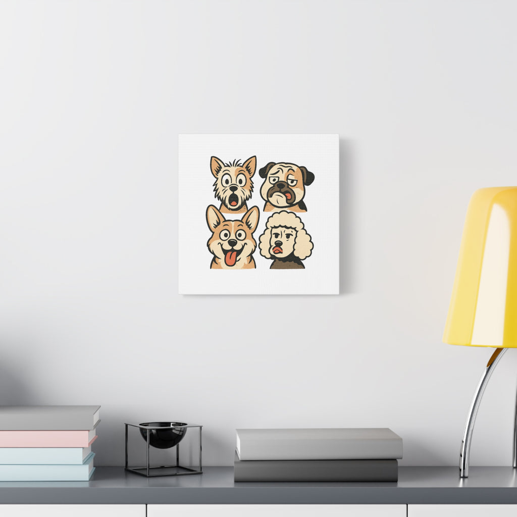 Canvas Print - Dog Faces Wall Art