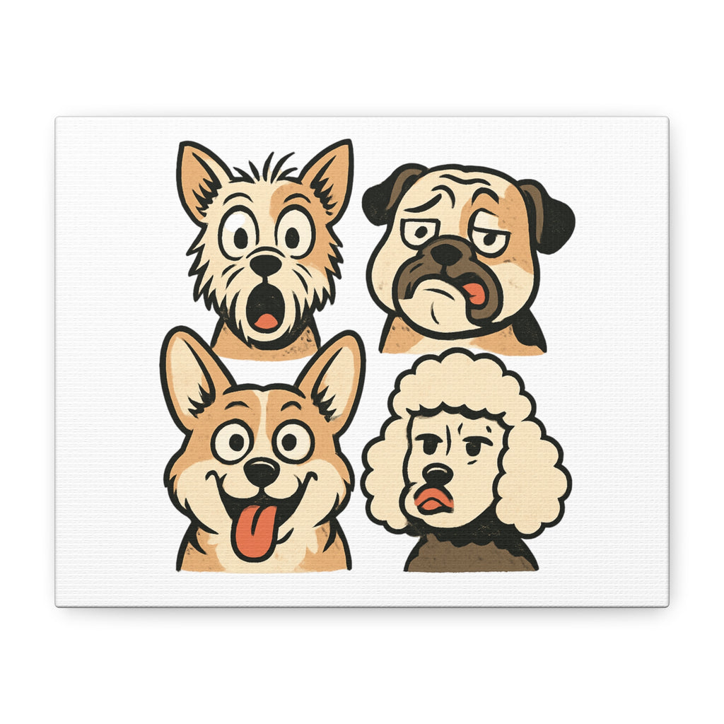 Canvas Print - Dog Faces Wall Art
