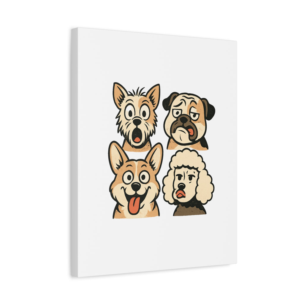 Canvas Print - Dog Faces Wall Art