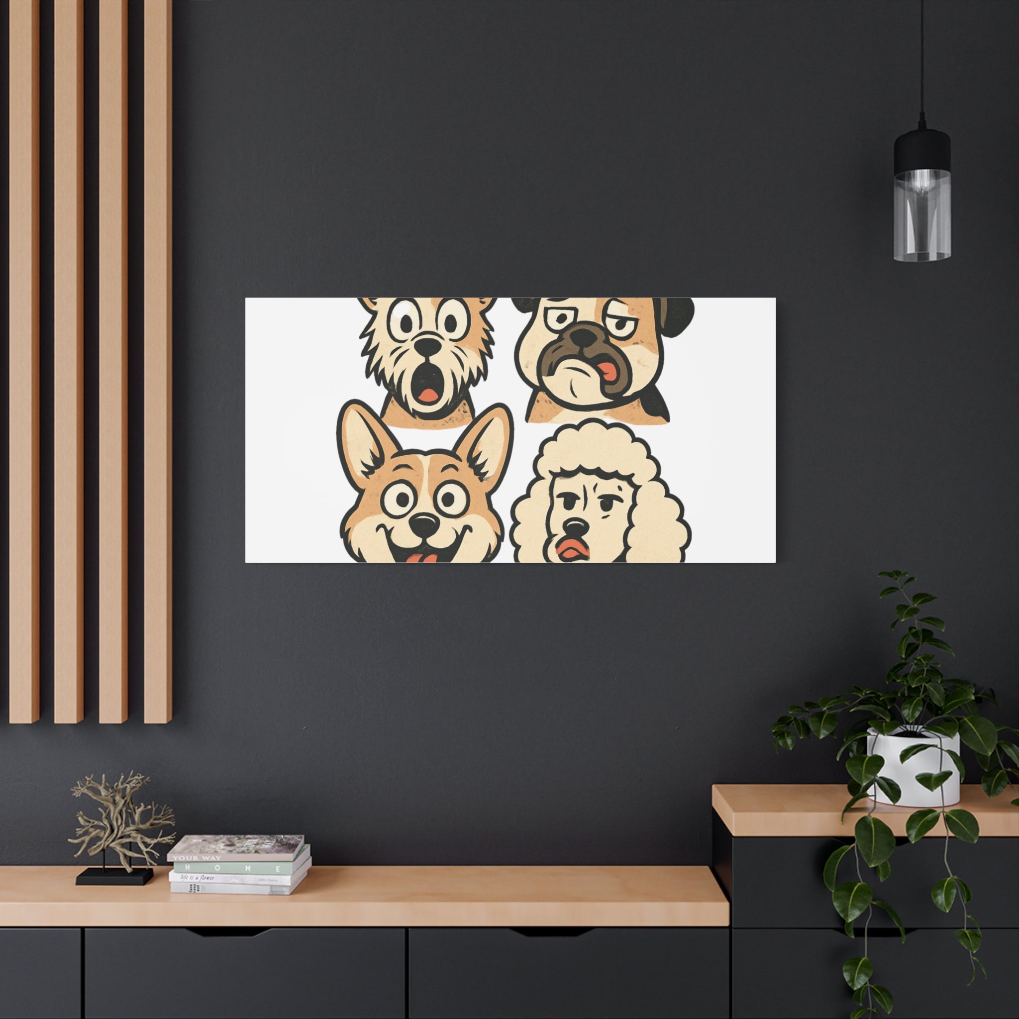 Canvas Print - Dog Faces Wall Art