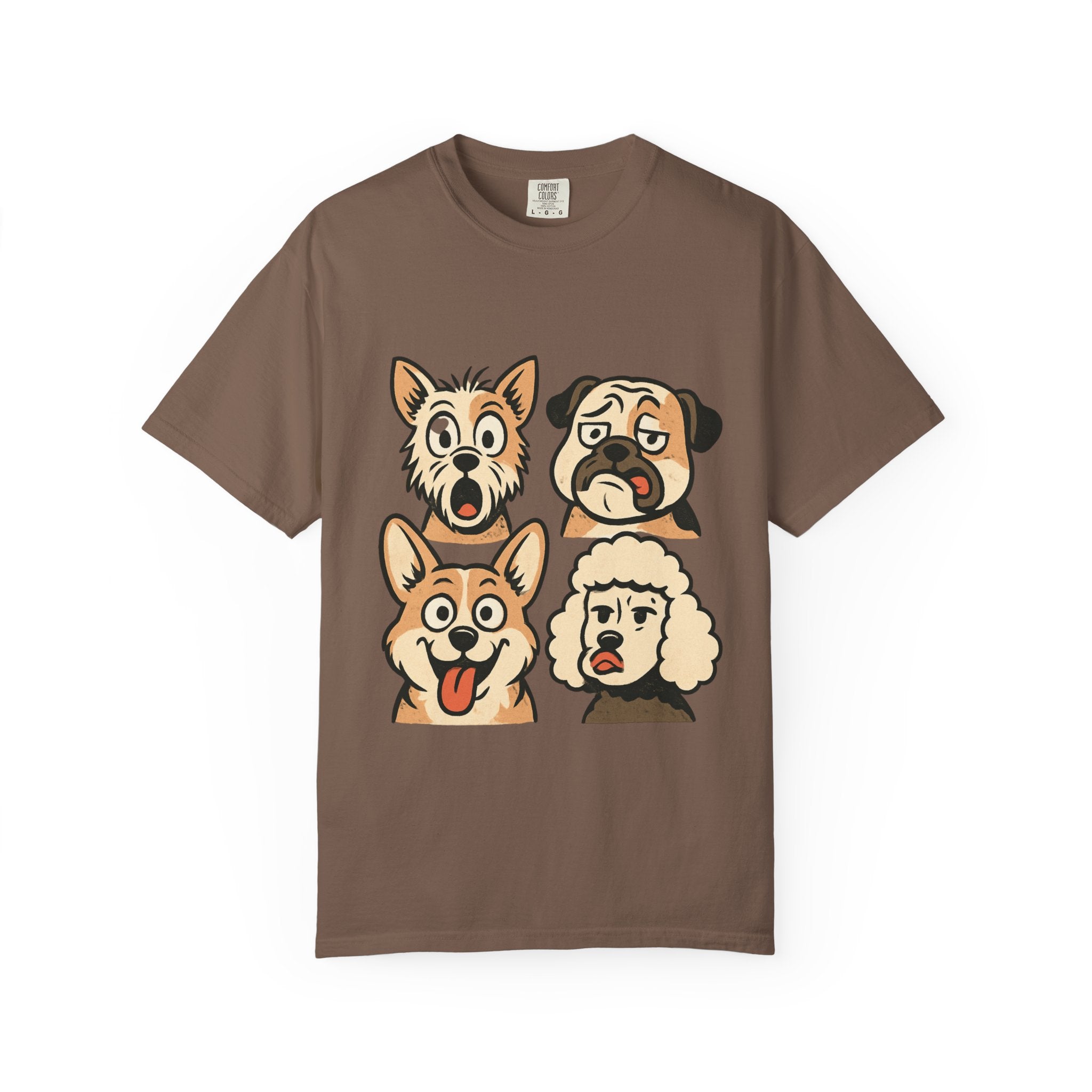 Cartoon Dog Faces T-Shirt