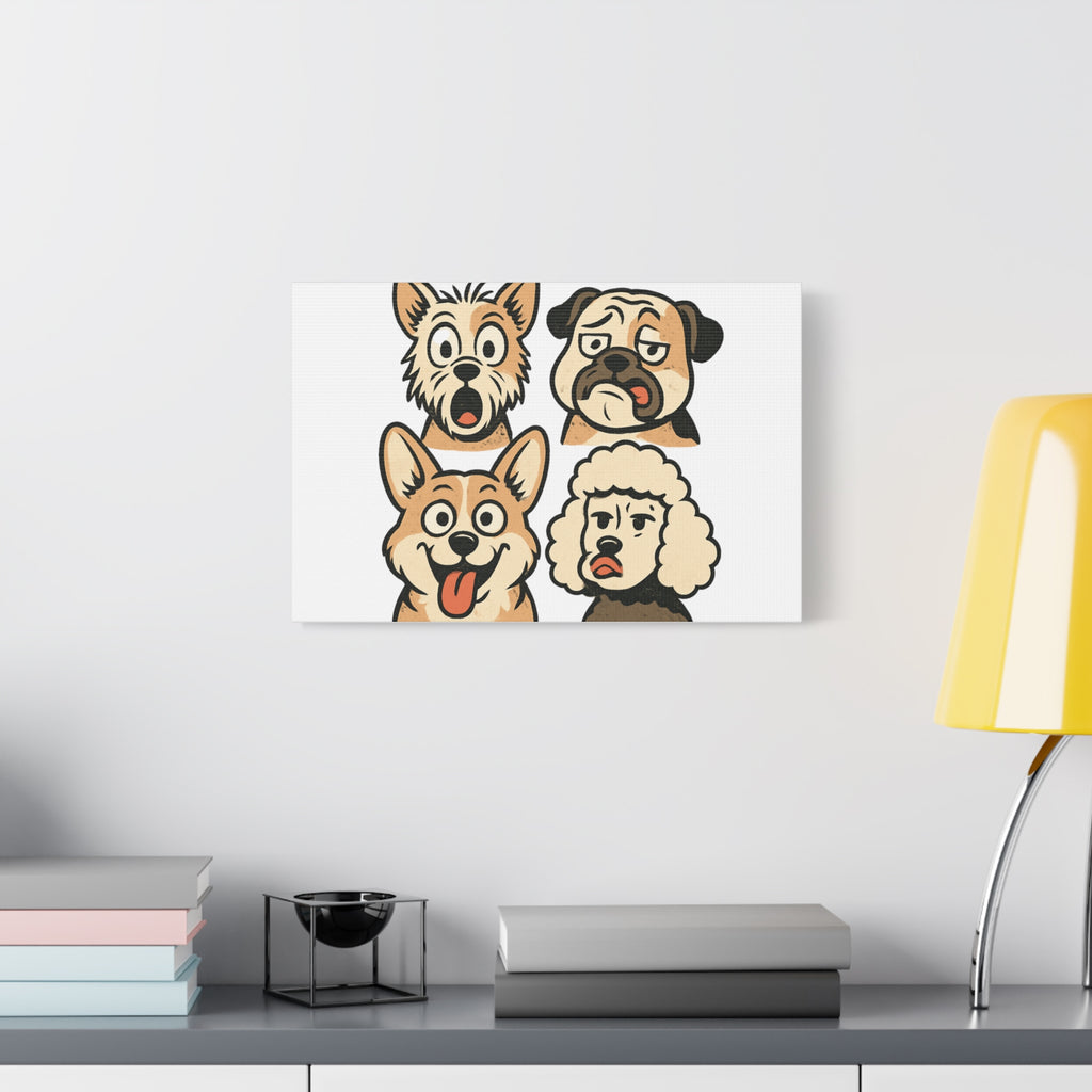 Canvas Print - Dog Faces Wall Art