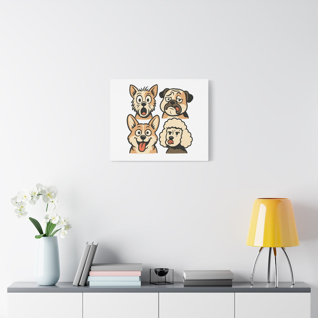 Canvas Print - Dog Faces Wall Art