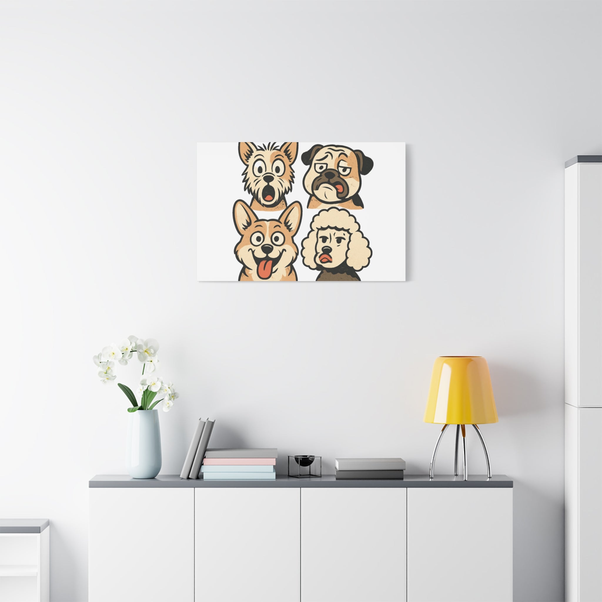 Canvas Print - Dog Faces Wall Art
