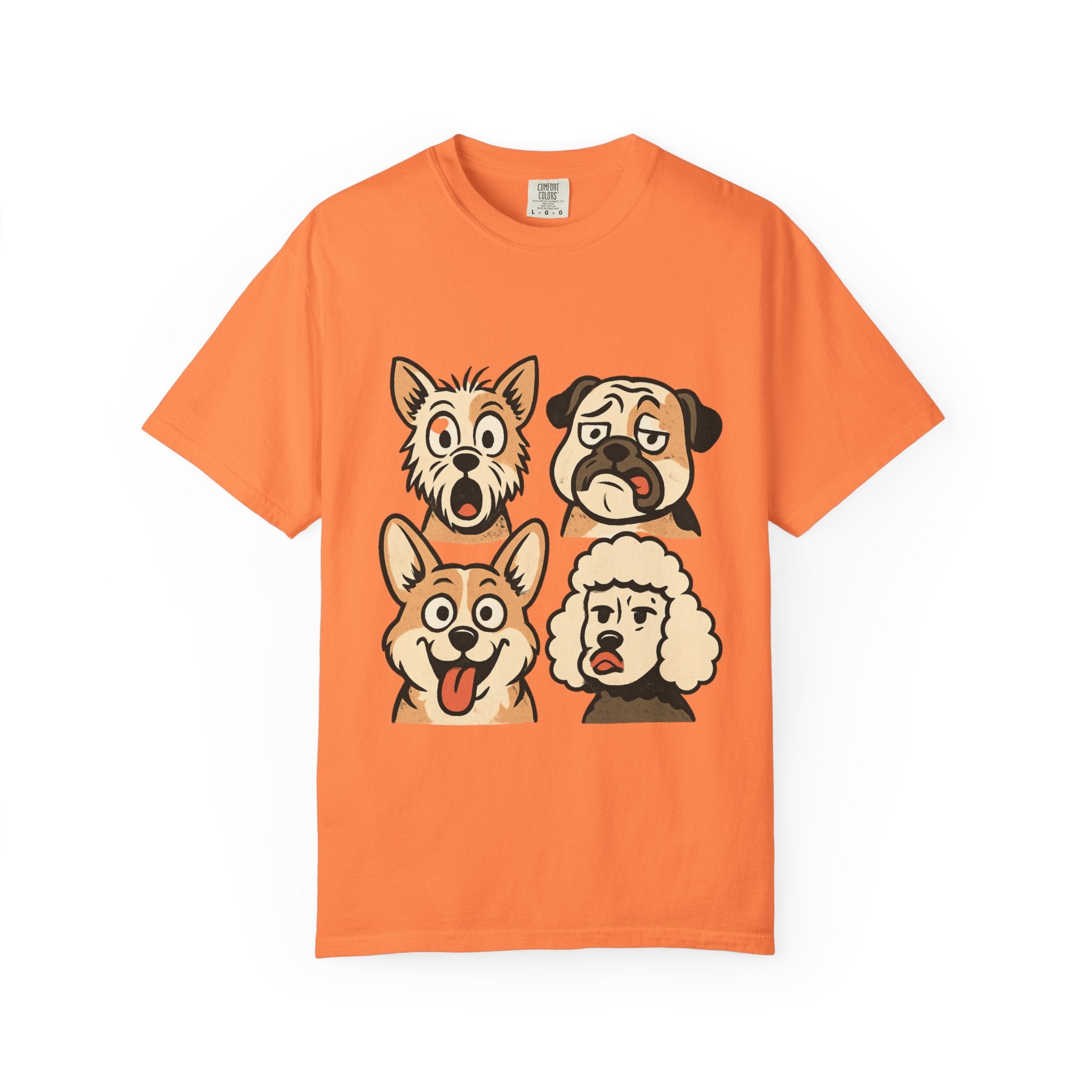 Cartoon Dog Faces T-Shirt
