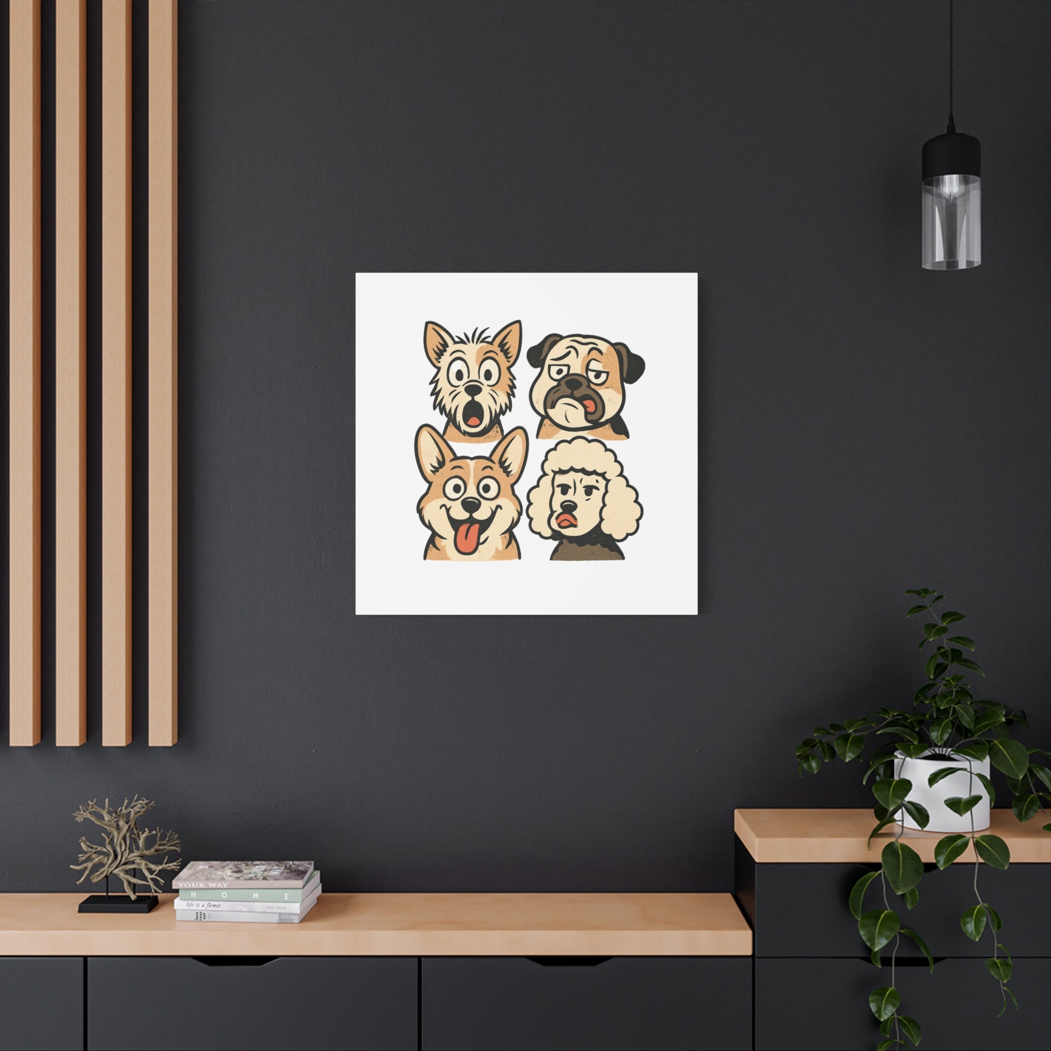 Canvas Print - Dog Faces Wall Art