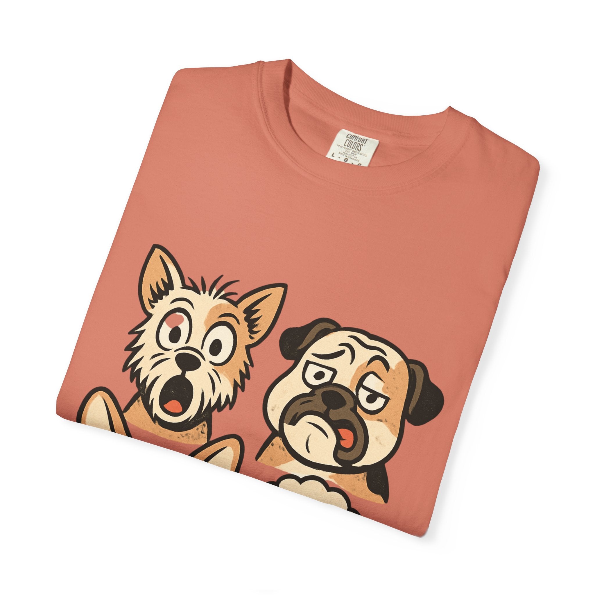 Cartoon Dog Faces T-Shirt