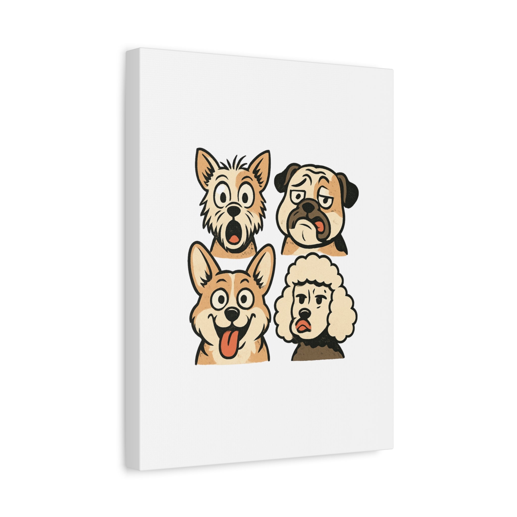 Canvas Print - Dog Faces Wall Art