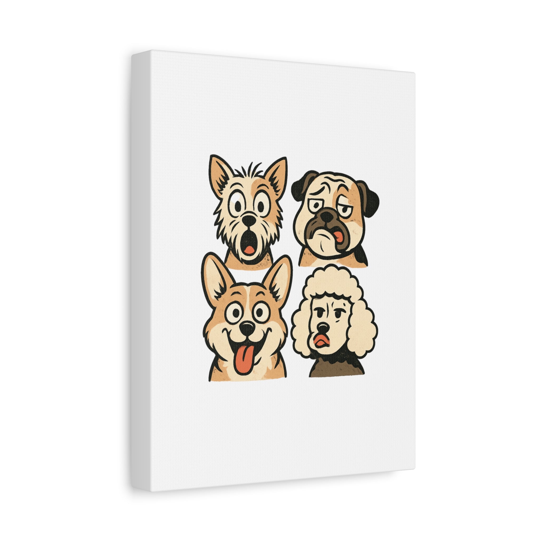 Canvas Print - Dog Faces Wall Art