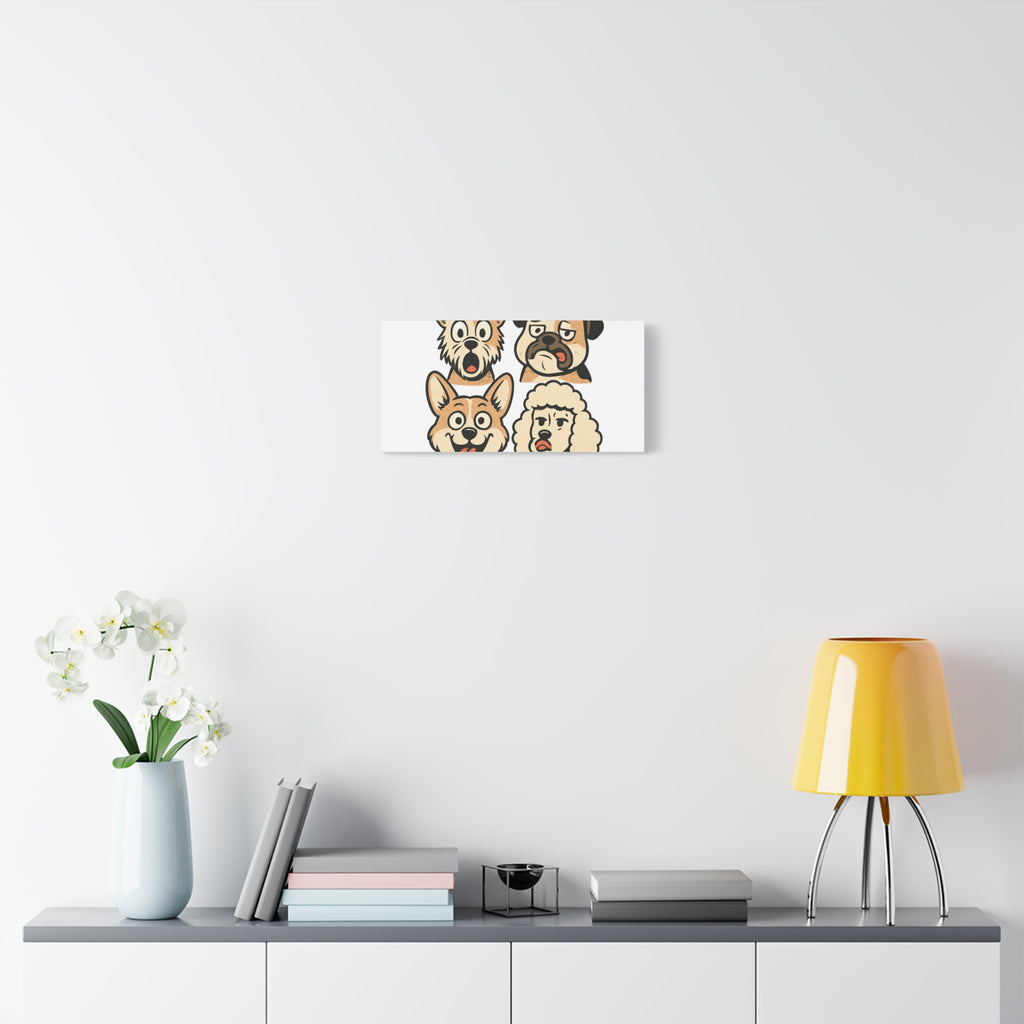 Canvas Print - Dog Faces Wall Art