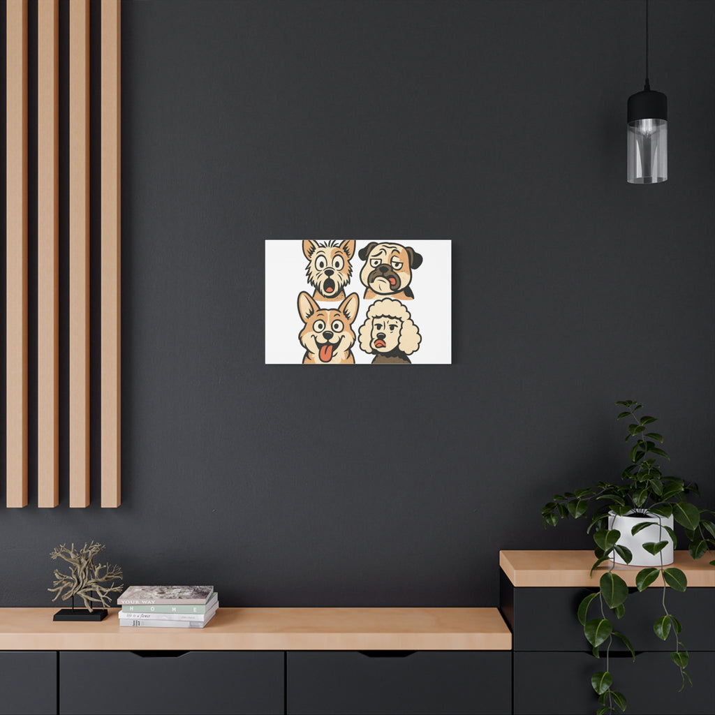Canvas Print - Dog Faces Wall Art