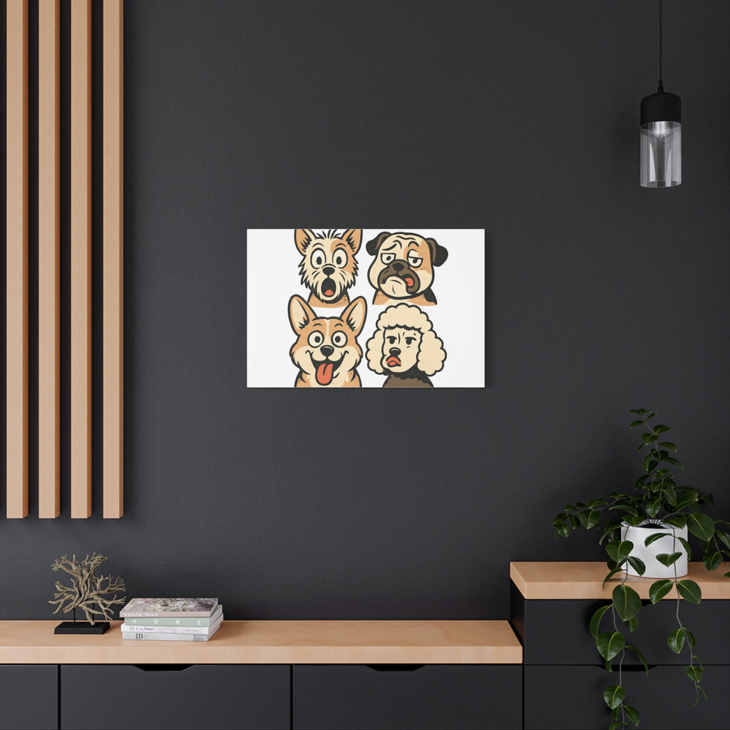 Canvas Print - Dog Faces Wall Art