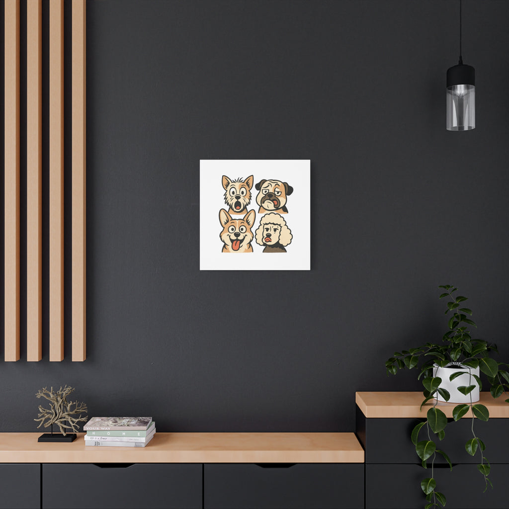 Canvas Print - Dog Faces Wall Art