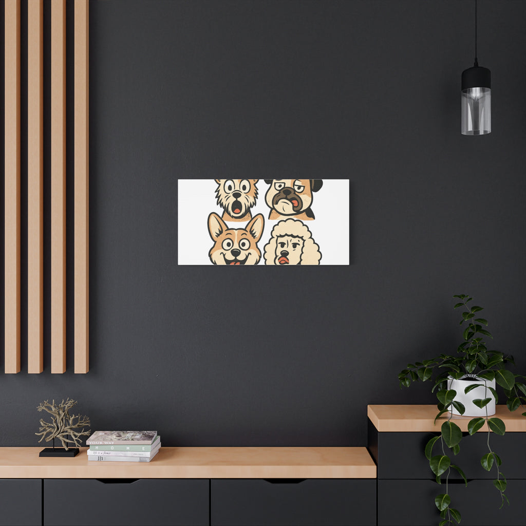 Canvas Print - Dog Faces Wall Art