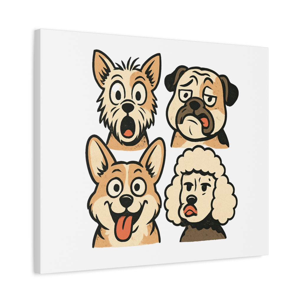 Canvas Print - Dog Faces Wall Art