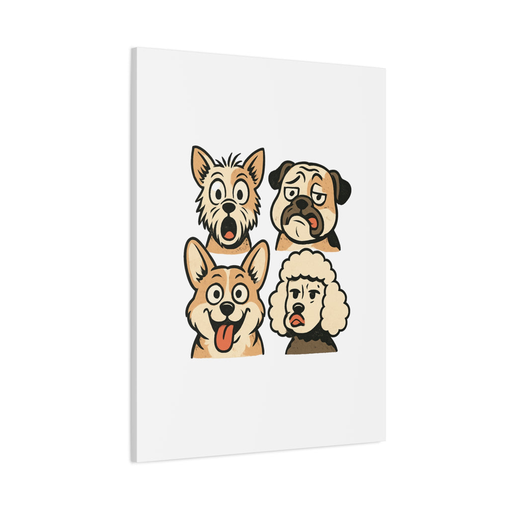 Canvas Print - Dog Faces Wall Art