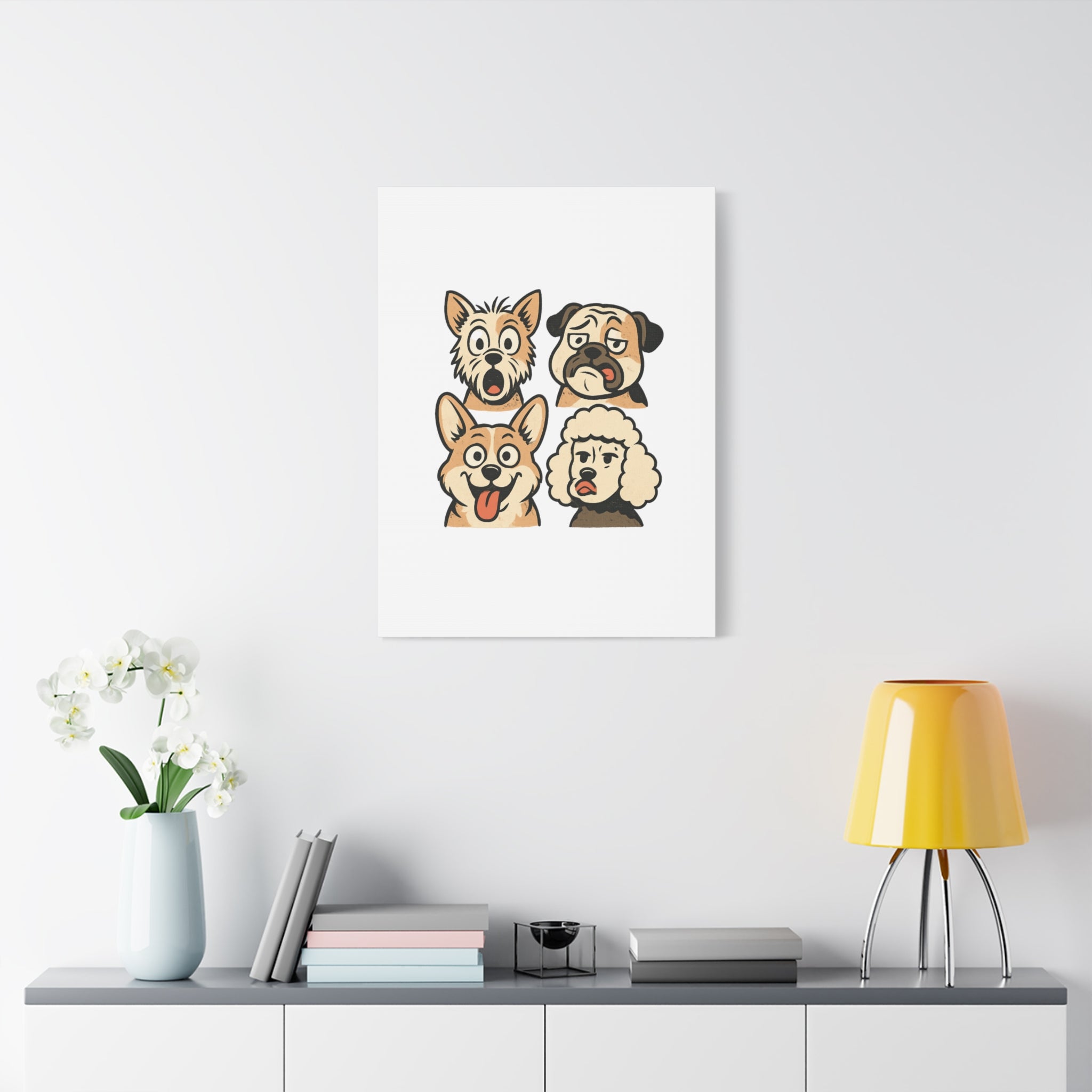 Canvas Print - Dog Faces Wall Art