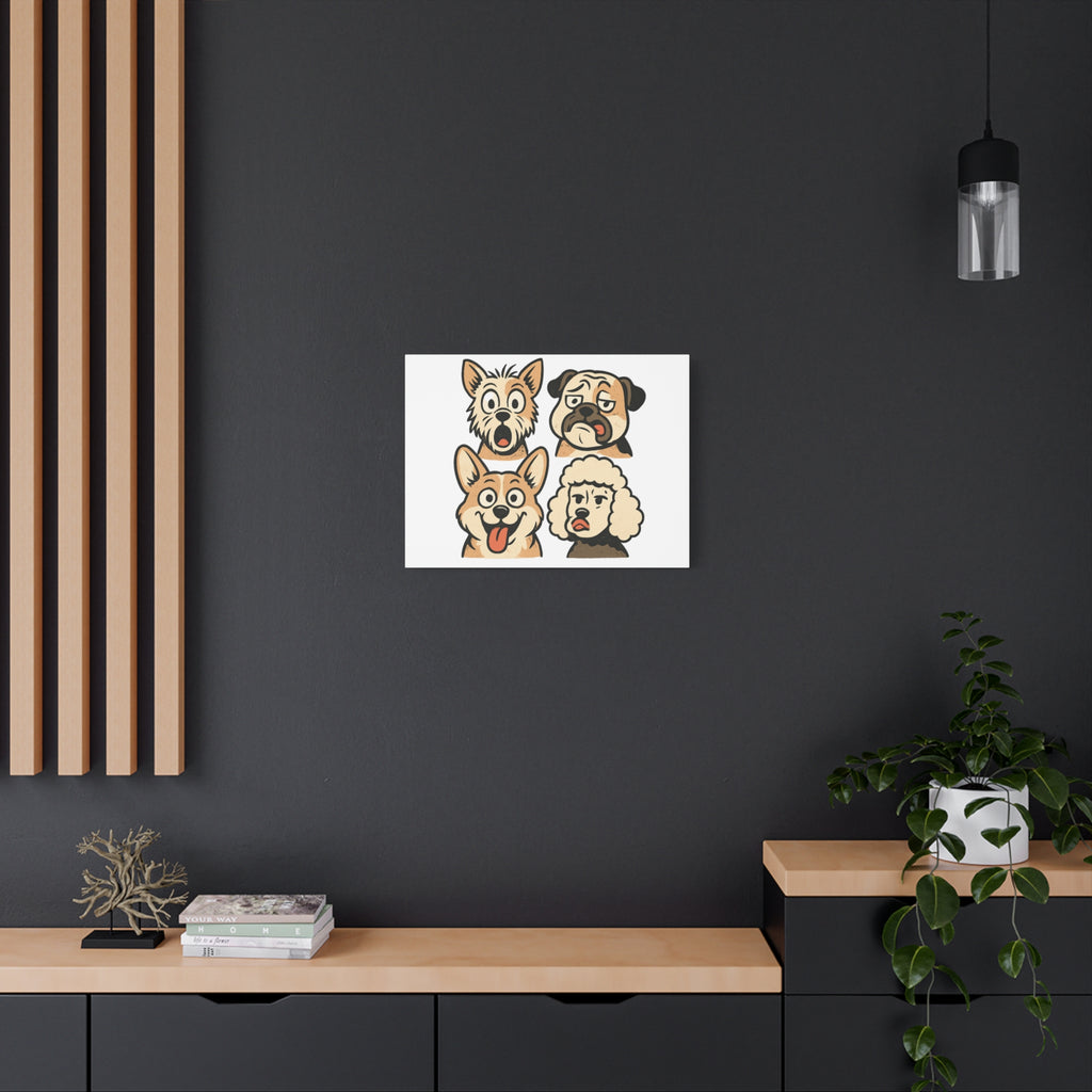 Canvas Print - Dog Faces Wall Art